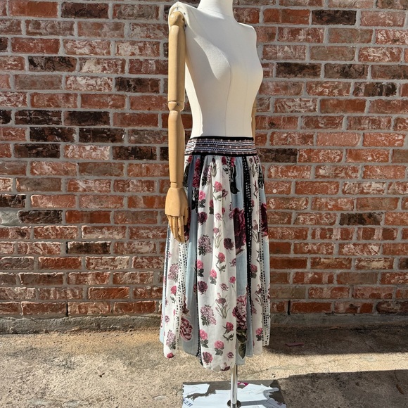 Anthropologie VERB by Pallavi Singhee “Condorcet” floral midi skirt / 6P / EUC - Picture 10 of 15